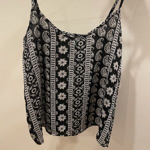 Black & White Hollister Tank